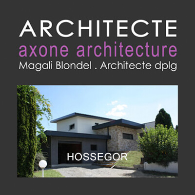 Panneaux de chantiers pour Axone Architecture à Hossegor