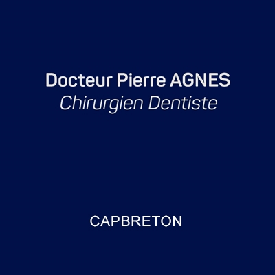 Création de la carte commerciale pour Dr Pierre Agnes à Capbreton